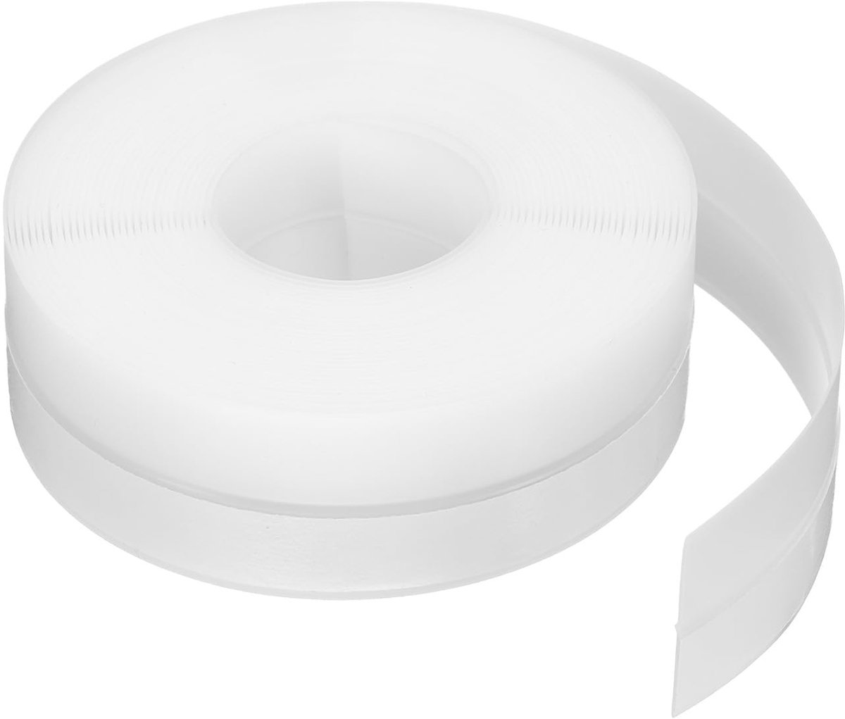 Weerstrip, deurafdichting, 16,4 ft x 25 mm, siliconen afdichtingsstrip voor tochtstopper, plakband, raam, huis, douche, glas, spleten, lengte 5 m, wit