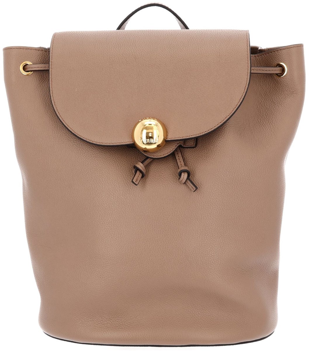 FURLA Leren vrijetijdsrugzak rugzak Moonlight Backpack Toffee Taupe