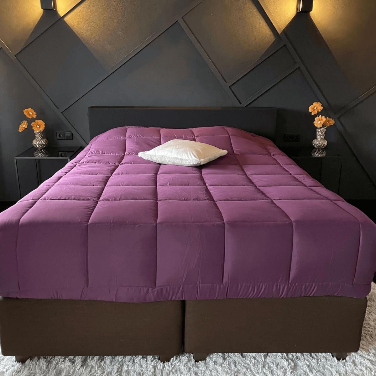 Dekbed 240x220 cm - Duvet met vaste hoes - Hypoallergene zomerdeken - Duurzaam en praktisch - SnelShoppen