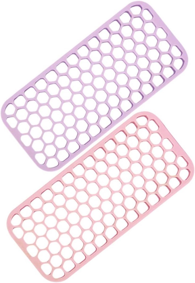 Hittebestendige Mat - Siliconen Pad - Haar Styling - Antislip Ontwerp - 20.5x9.5cm - Diverse Kleur