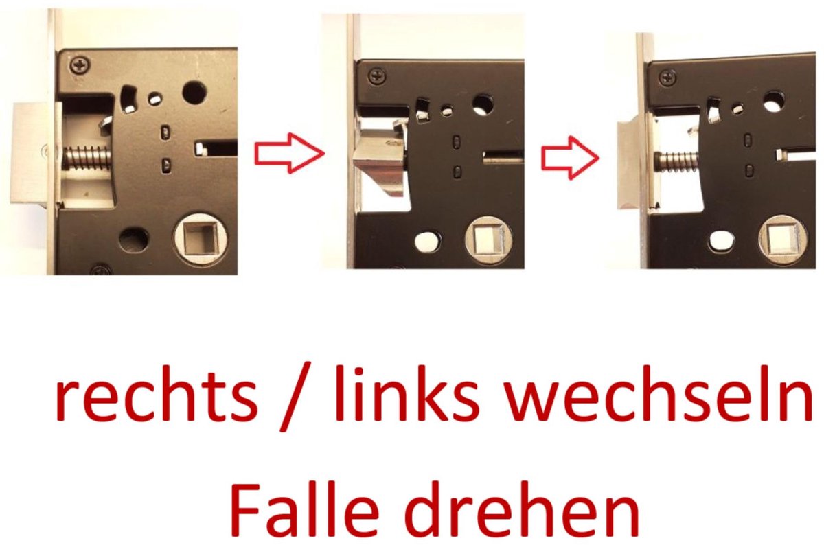 insteekslot tuindeur zwart - roestvrijstalen grepen - inclusief deurschild en 3 veiligheidssleutels - SnelShoppen