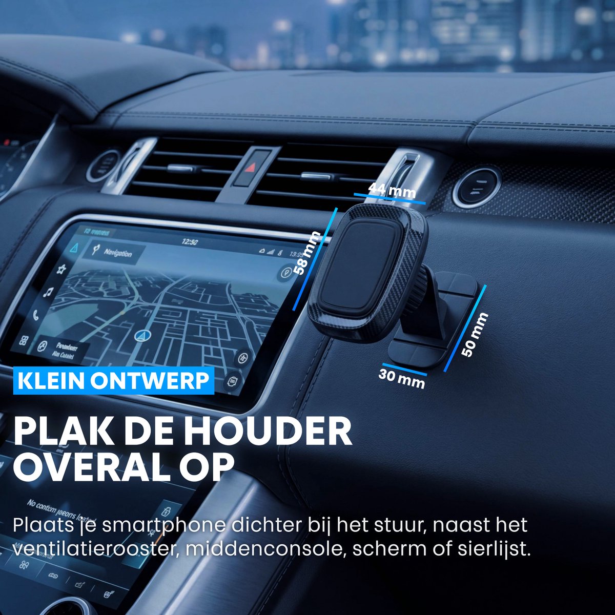 Phreeze C22 Duo - Telefoonhouders Auto Magnetisch - Magneet Telefoonhouder - Auto Telefoonhouder - Magnetische Telefoonhouder - 3M VHB Plaksticker - Klein - Universeel - 2 Stuks — afbeelding 3