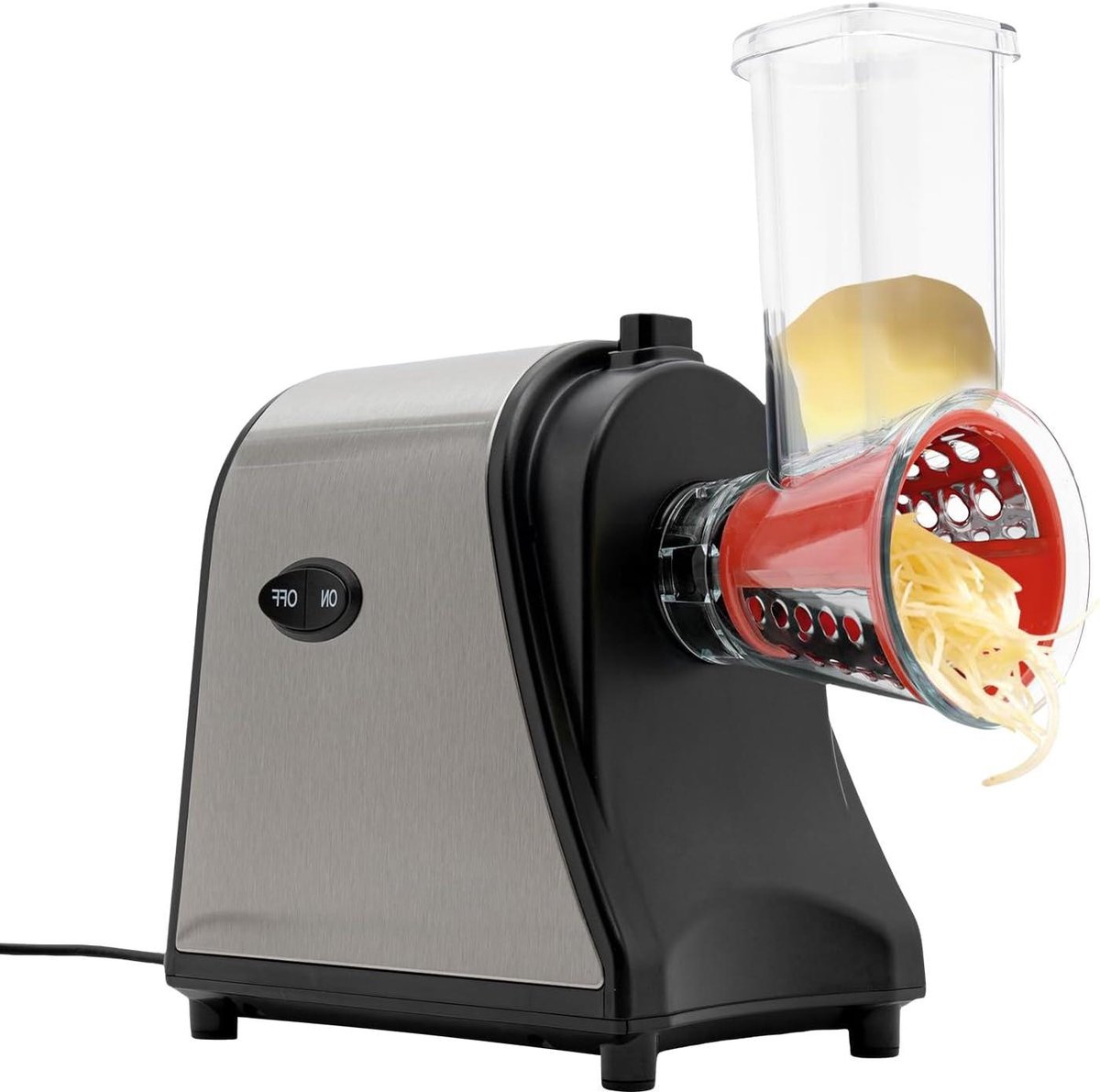 Elektrische groentesnijder - Keukenmolen raspen - Snel groenten snijden - 1000W krachtige motor - 19 x 12.5 x 20 cm