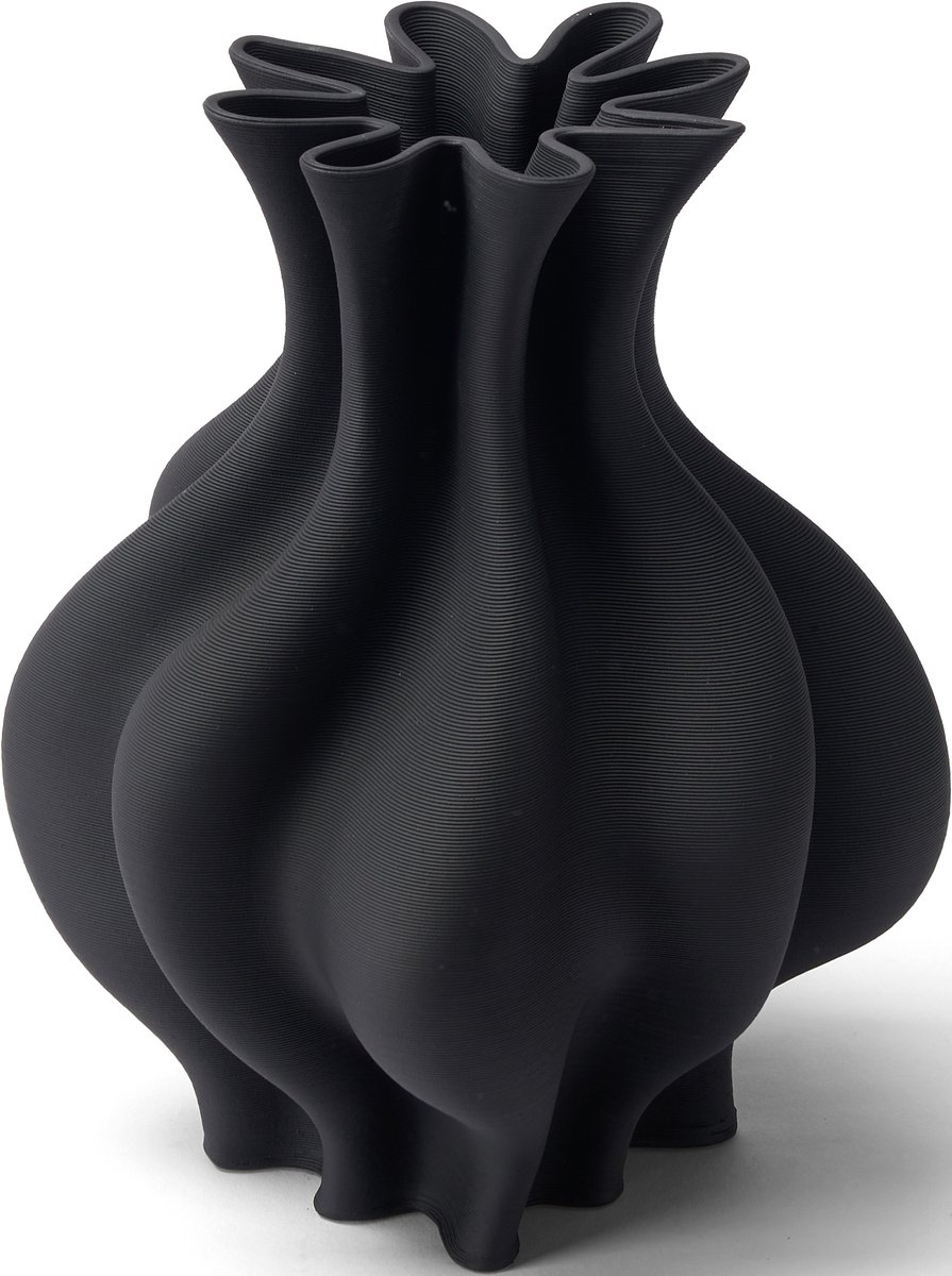 Studio RAR Vaas Calyx - Vaas keramiek - Zwart - H 28 cm