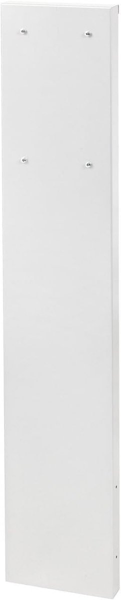 Brievenbus zuil - Brievenbus standaard - Buitenpost - Verkeerswit gepoedercoat - 110 cm hoog - Zwart