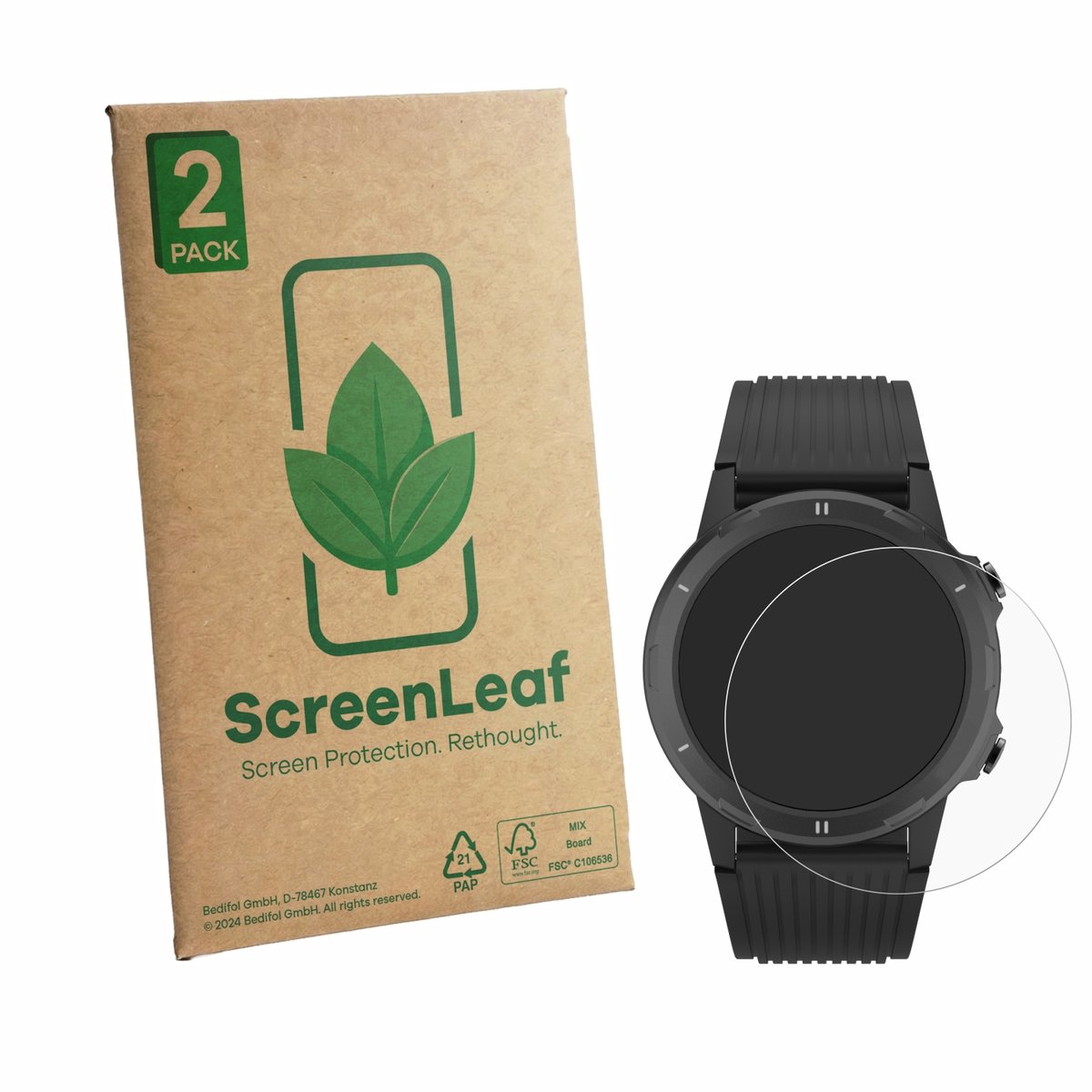2 Stuks Screenprotector voor Denver SW-351 - Hoogwaardige Beschermfolie transparant