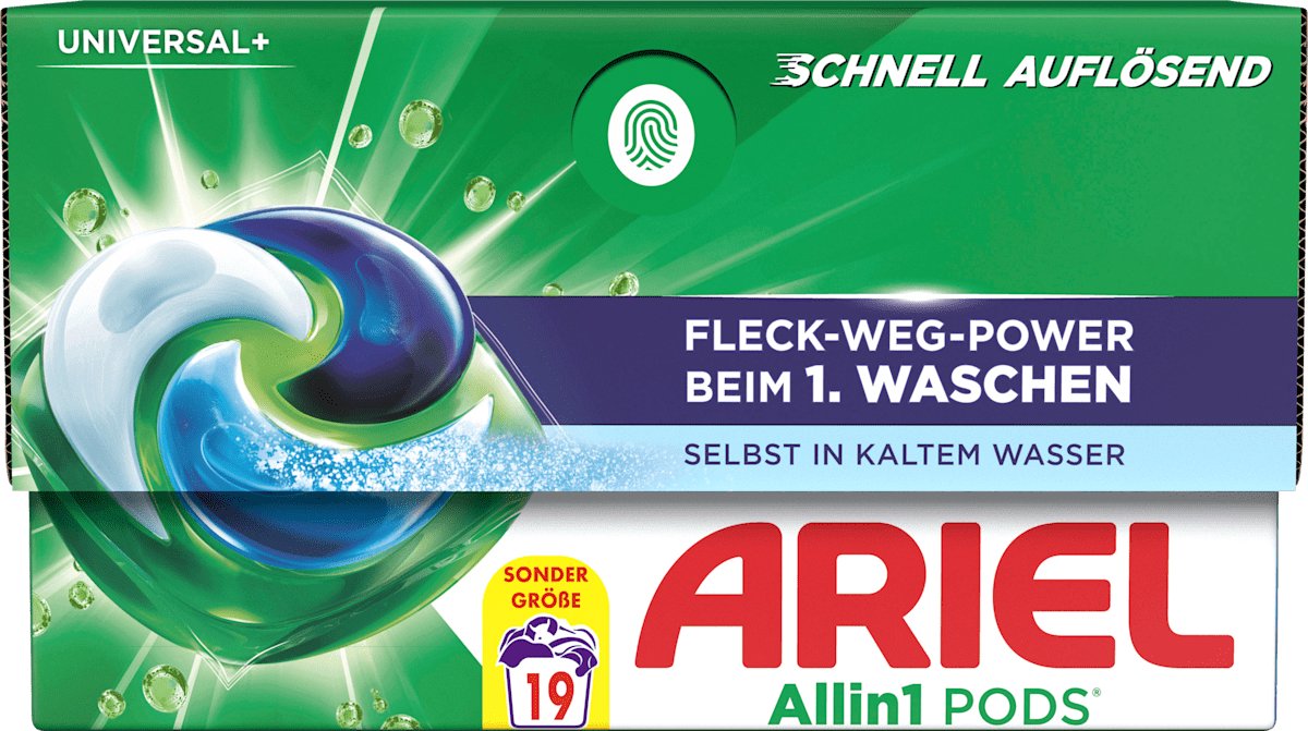 Ariel All-in-One Pods Universeel 4 x 19 Wasbeurten