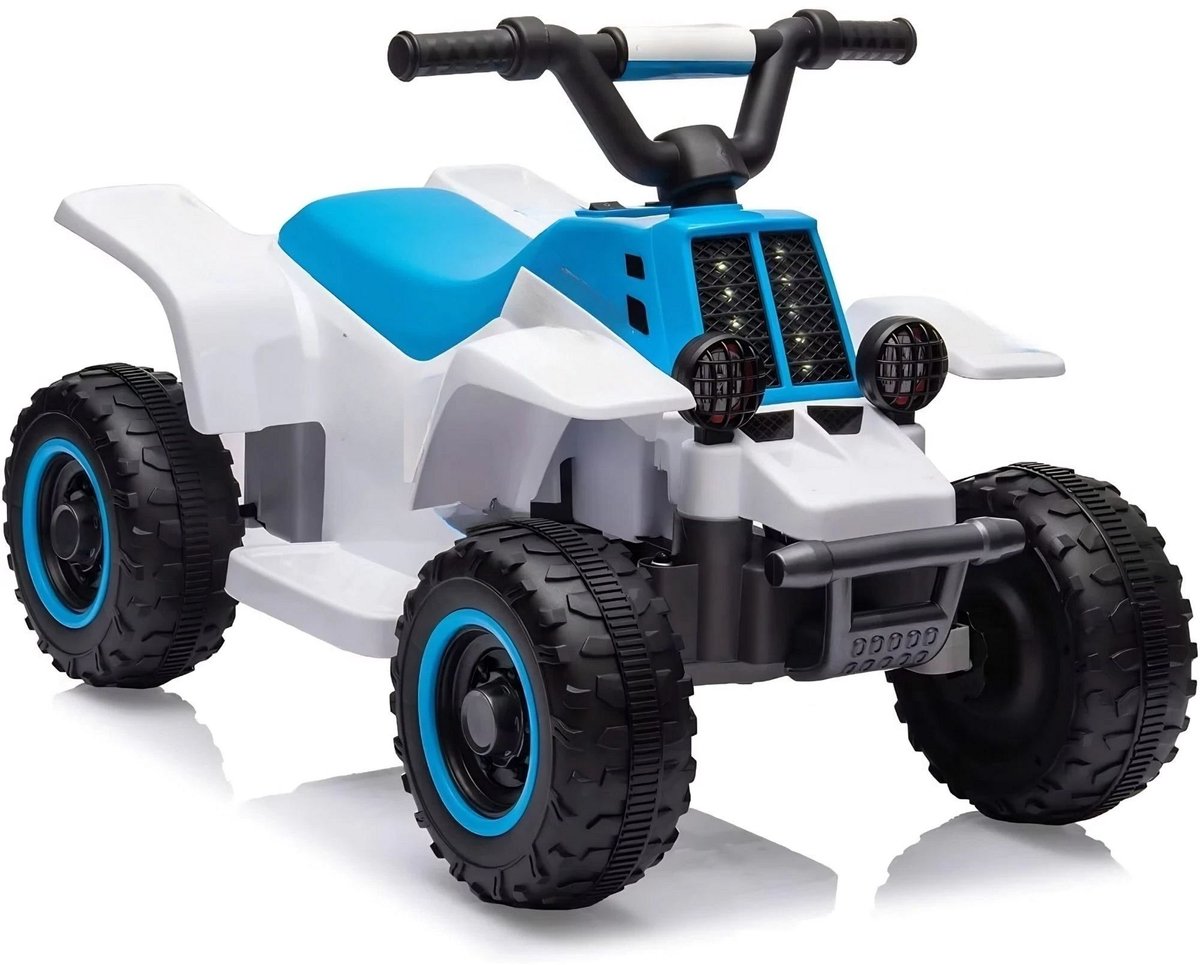 Elektrische Kinder Quad - Met LED, Muziek en Startknop - voor kinderen vanaf 3 jaar - Blauw Wit 6V - Roze