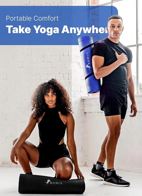 Extra Dikke Yogamat 15 mm Antislip 183 cm - Hoogwaardig Traagschuim, Milieuvriendelijk, Latexvrij — afbeelding 5