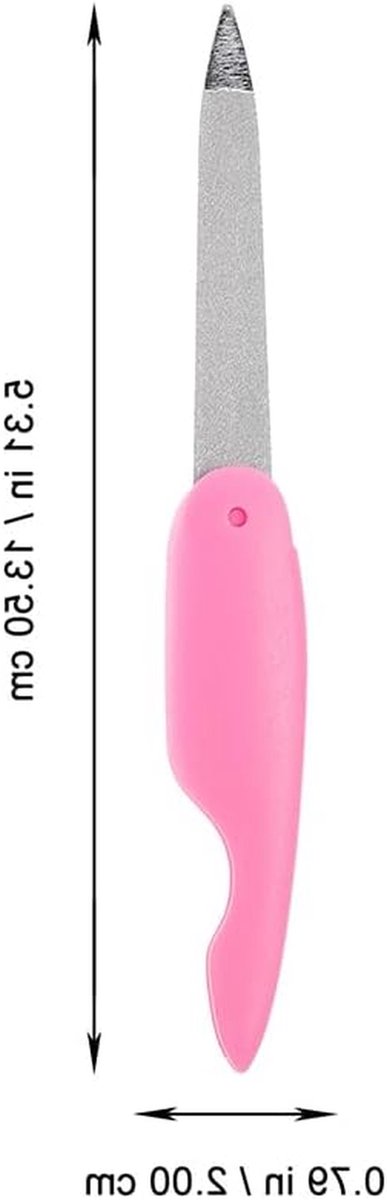 Opvouwbare Nagelvijlen - Manicure Tool - Nagelverzorging Thuis - Set van 8 stuks - Mini Formaat - Roze