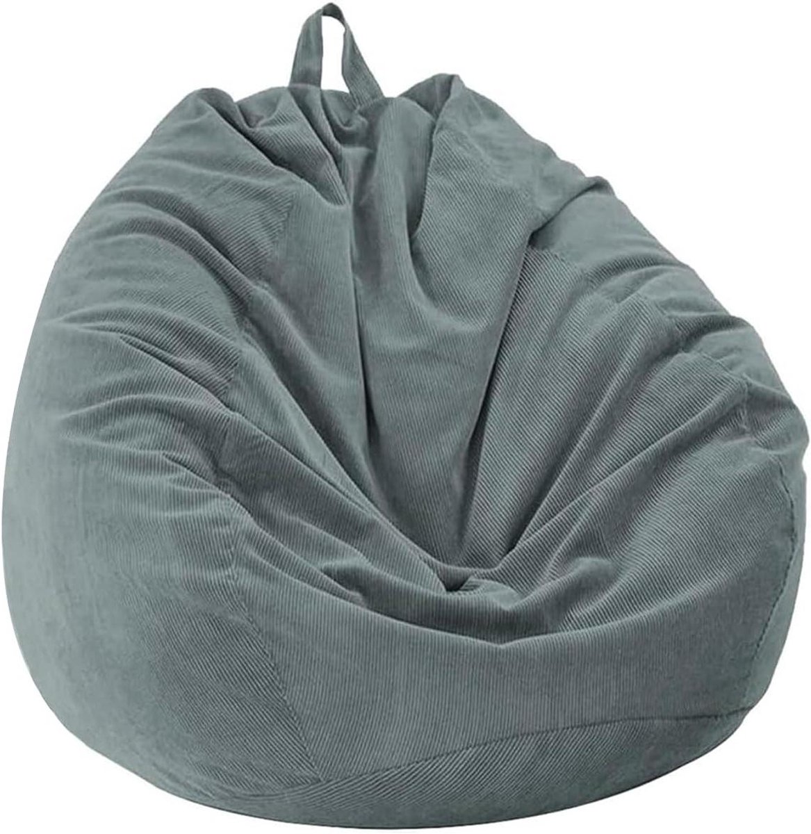 Zitzakhoes - Zitkussenhoes Corduroy - Ontspannen Zitten - Zonder Vulling - 70 x 80 cm - Grijs
