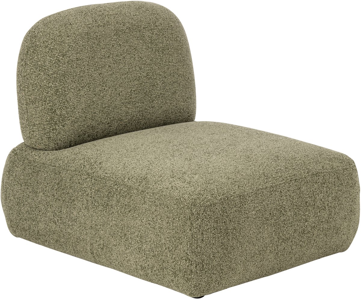 J-Line Modulaire bank Olivia - multiplex/stof - groen