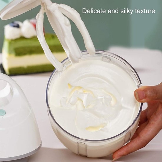 Elektrische Mixer - Keuken Gereedschap - Bakken - Laag Geluidsniveau - 900 ml - Wit — afbeelding 5