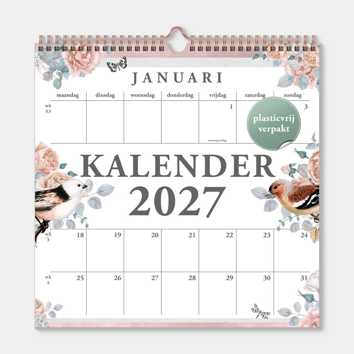 Hobbit - Jaarkalender 2027 - Maandplanner - 30x30cm - Brocante