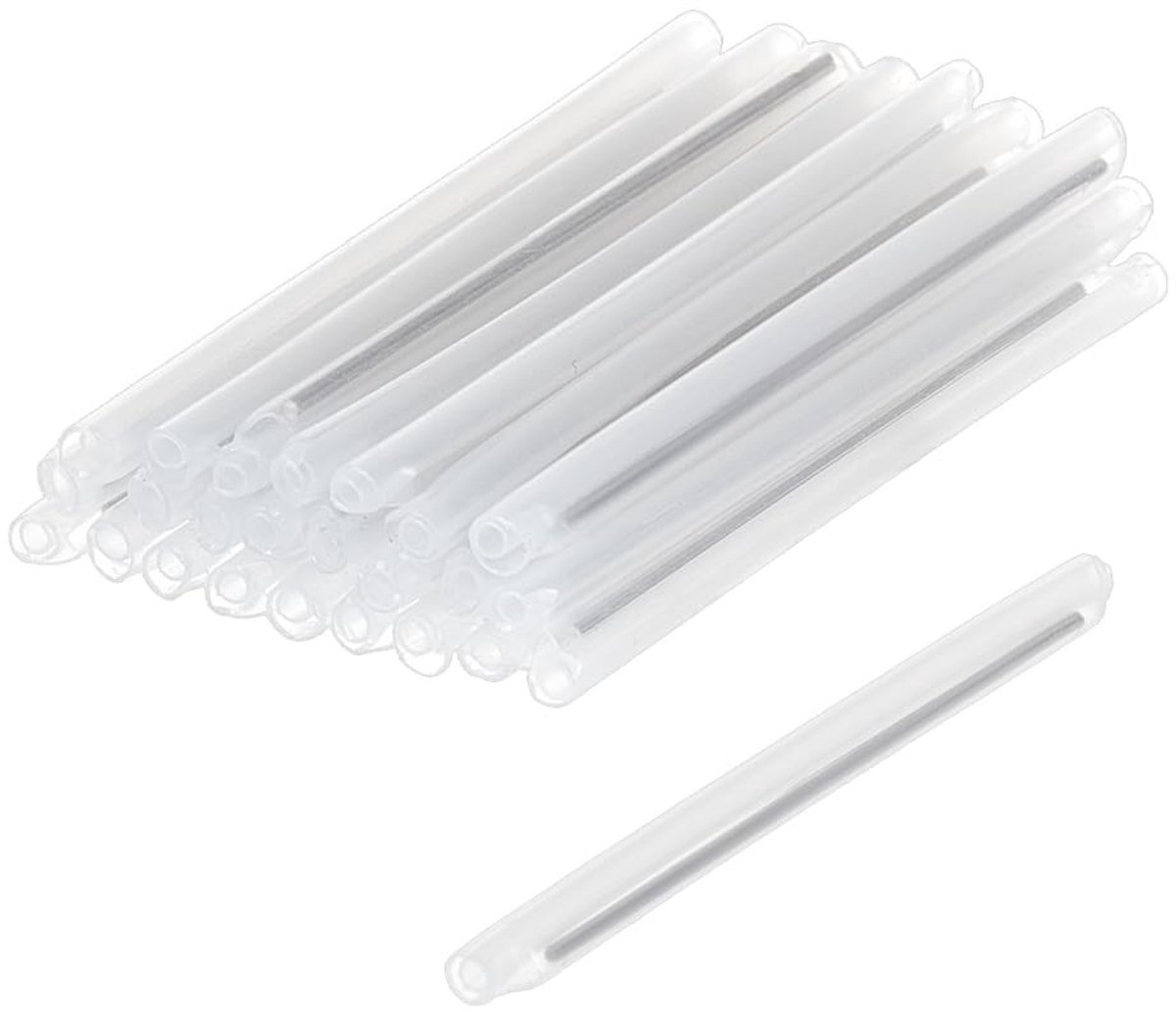 Dailygoods- Krimpbare Buis 300 Stuks - PVC Krimpkous - Fusion Splice Protection Sleeve - Glasvezel Bescherming - 61 mm Lengte - Hoogwaardige Slijtvastheid