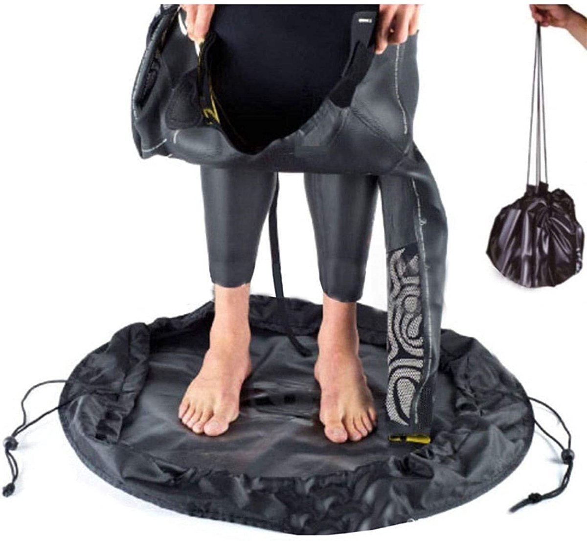 Dailygoods- Aankleedmat Waterdicht 75cm - Wetsuit Tas - Draagbare Mat - Schouderriem - Handvatten - Perfect voor Watersport