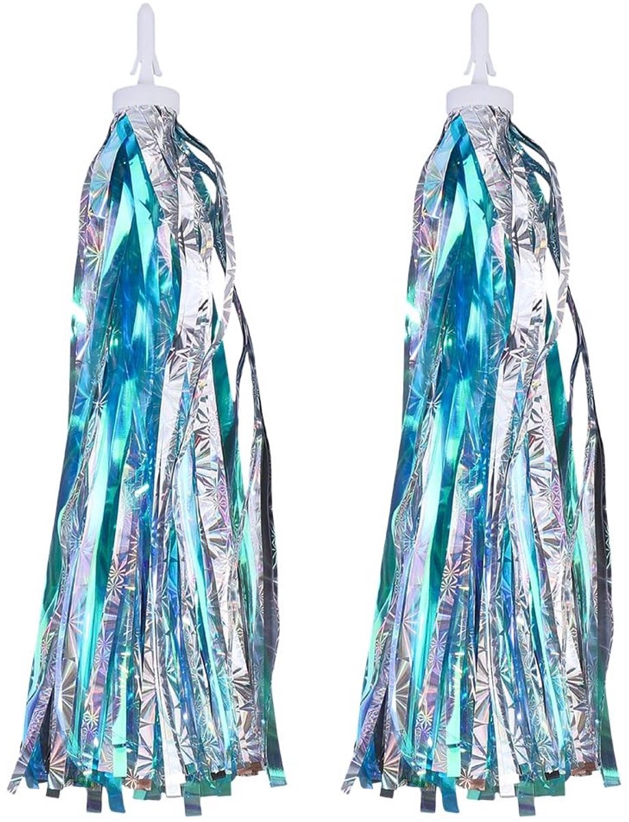 Dailygoods - 2 Stuks Blauwe Fiets Streamers voor Handvatten