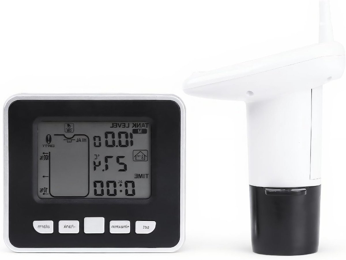 Waterniveau Sensor Transmitter voor Waterreservoir met Temperatuurweergave en 300ft Bereik voor Nauwkeurige Metingen