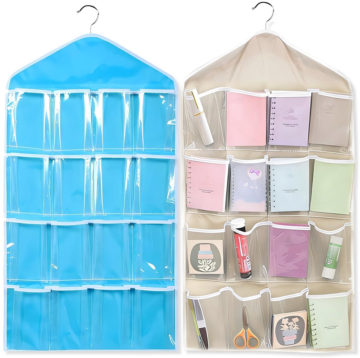 Dailygoods- Hangtas 16 vakken - Opbergorganizer - Schoenenrek - Ondergoed/Beha/Sokken - Kledingorganisatie - Transparant ontwerp - Opbergzak