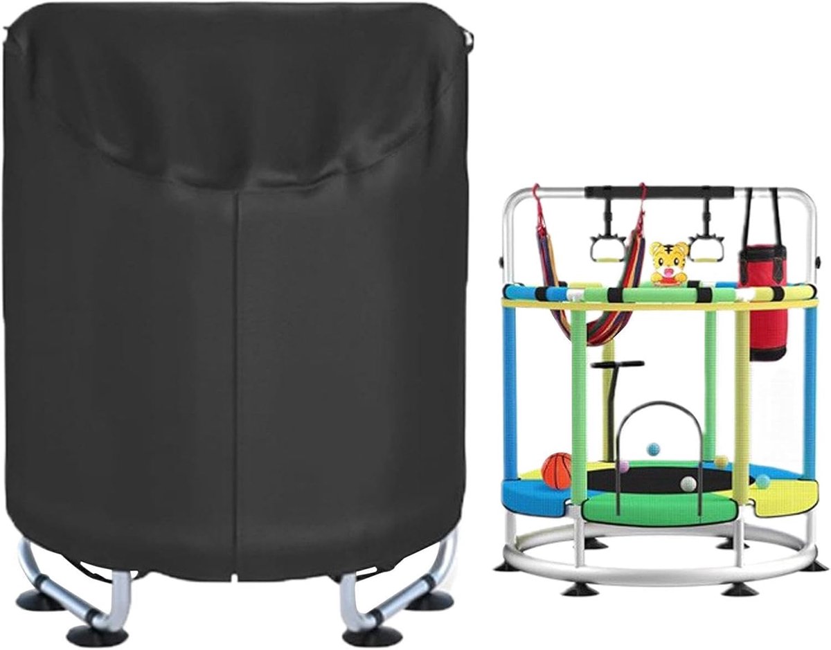 Trampolinehoes - Beschermhoes Outdoor - Trampoline Beschermen - Waterdicht Oxford Materiaal - Diameter 158cm - Zilver