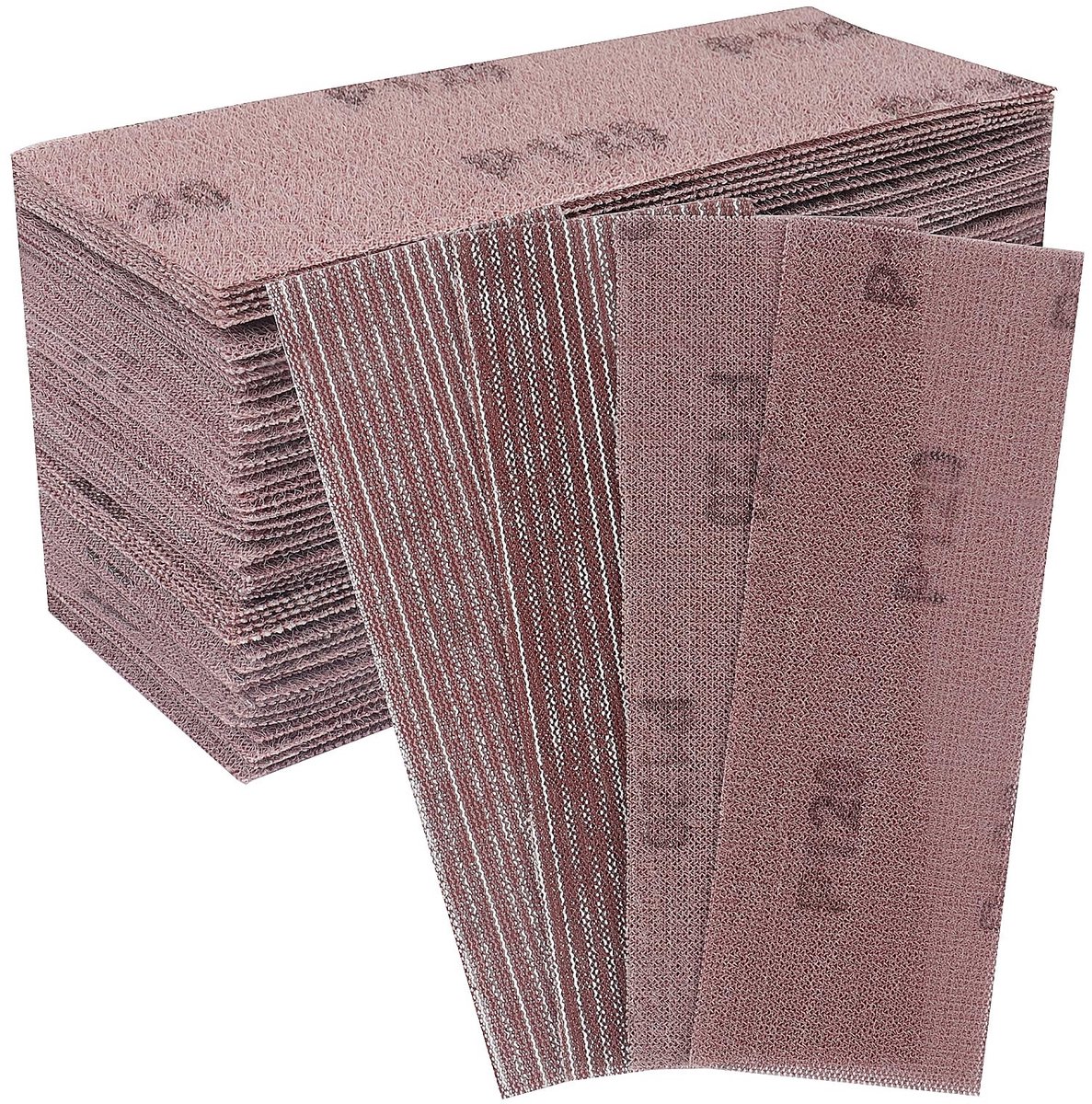 Dailygoods- Schuurbanden P120 - Netschuurbanden 70 x 200 mm - 50 stuks - Voor hout/plamuur/lak - Compatibel met vlakschuurmachines - Bijna stofvrij slijpen - Schuurpapier