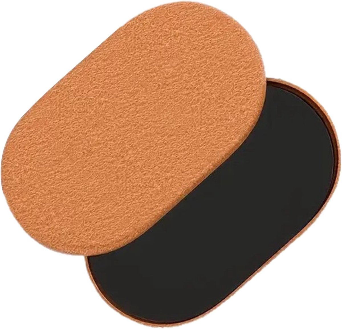 Oefen Core Sliders - Fitness Glijders - Buikspier Training - Viltbescherming Vloer - 24x14.5cm - Grijs
