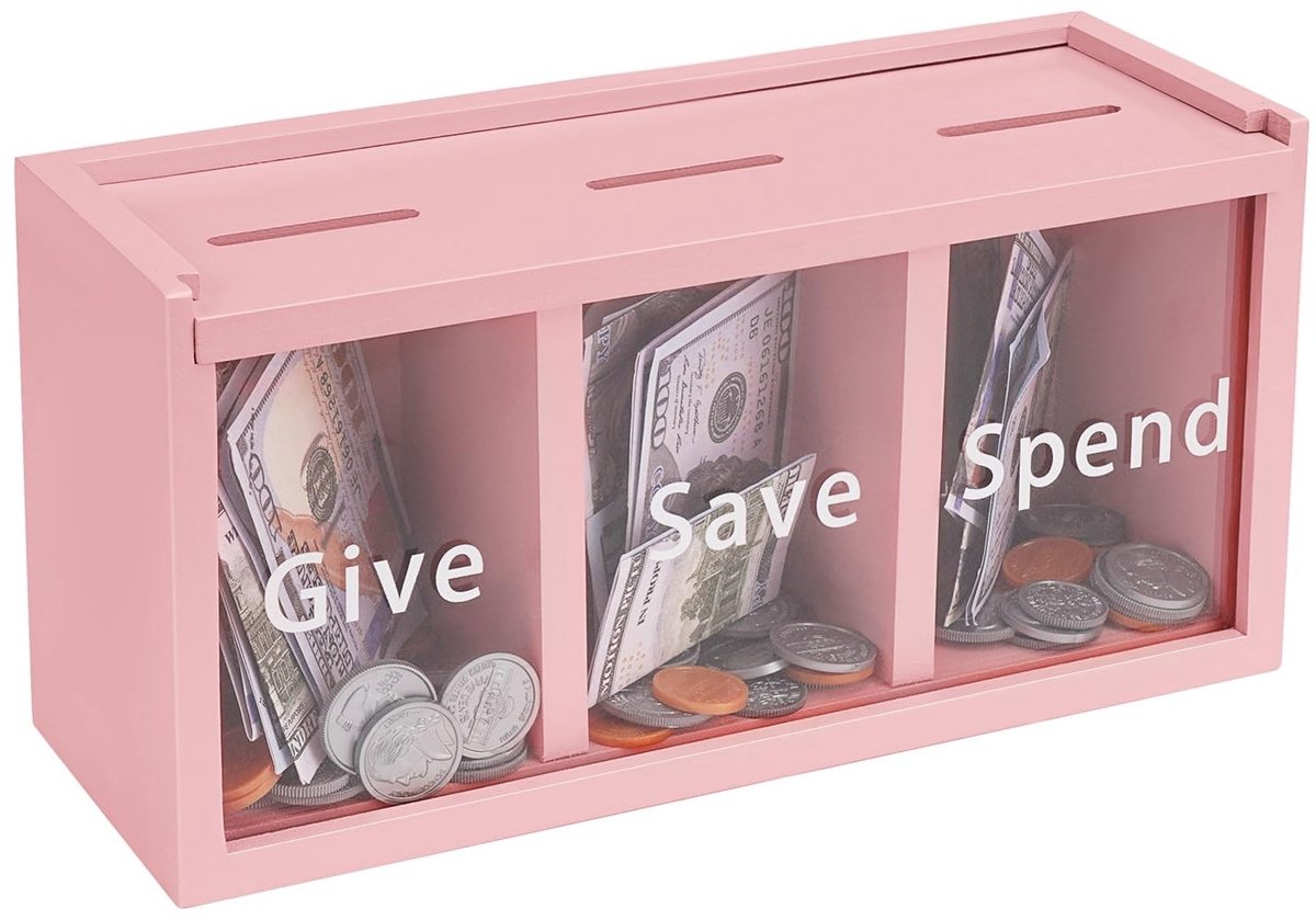 Dailygoods- Spaarpot Kinderen - Spaarpot Doos - Geld Saver - Leer Geldbeheer - Slimme Geldvaardigheden - Veilig Geldbeheer - Spaarvarken
