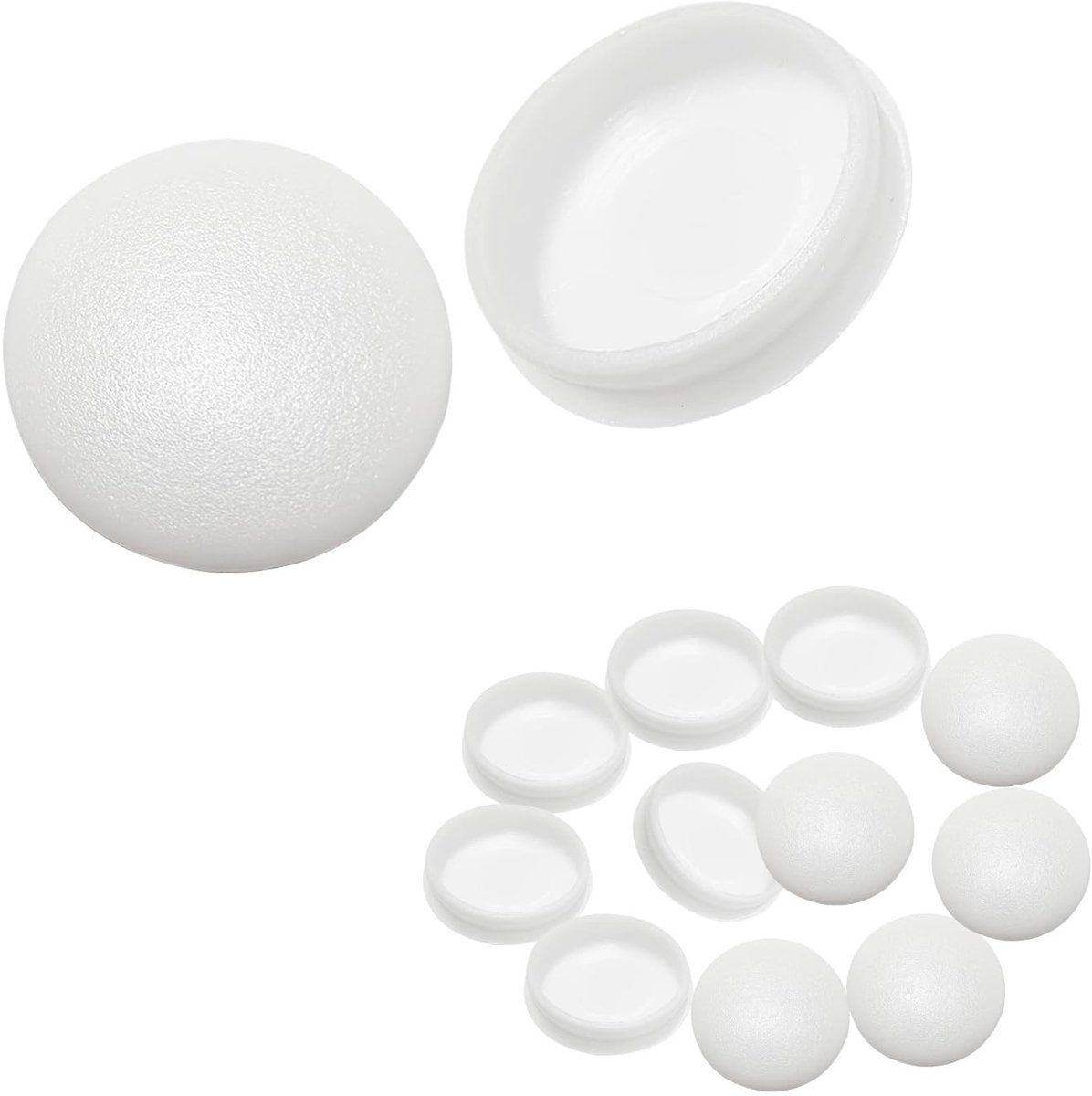 Dailygoods- Doppen 25 Stuks - Kunststof Gatenpluggen - Meubelgatafdekking - Slijtvast - Eenvoudig te Installeren - 12mm Hoogte