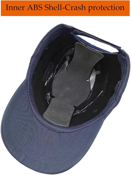 VHV - Fietshelm - Fietshelm heren - Stootpet - Skatehelm - Veiligheidspet - Baseball stootpet - Verstelbaar - Set van 1 - Lichtgewicht - Voor stadsfiets en skateboarden - Marineblauw van Vhv — afbeelding 3