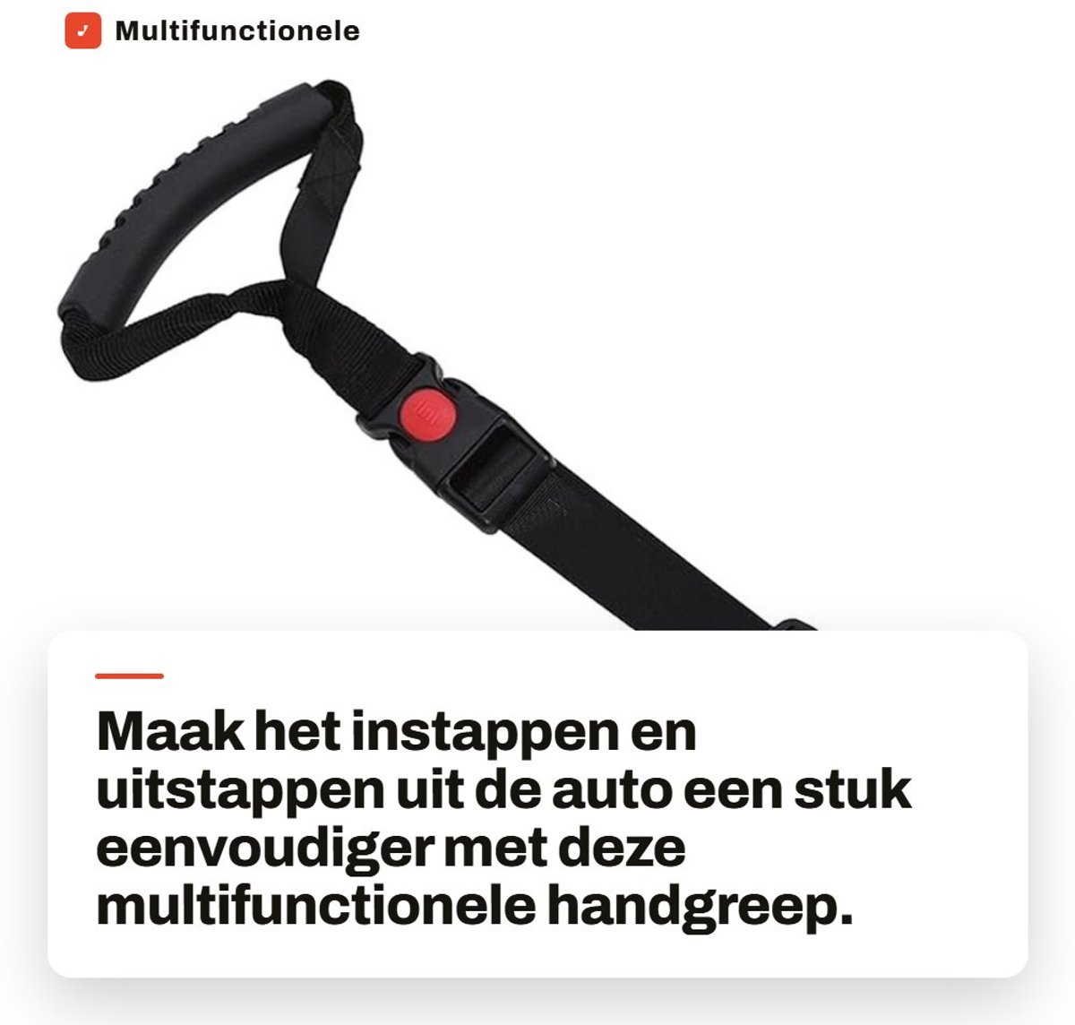 Dailygoods- Handgreep Ergonomisch Ontwerp - Wandbeugel - Handgreep voor Auto - Handgreep voor Ouderen - Handgreep voor Zwangere Vrouwen - Verbeterde Veiligheid