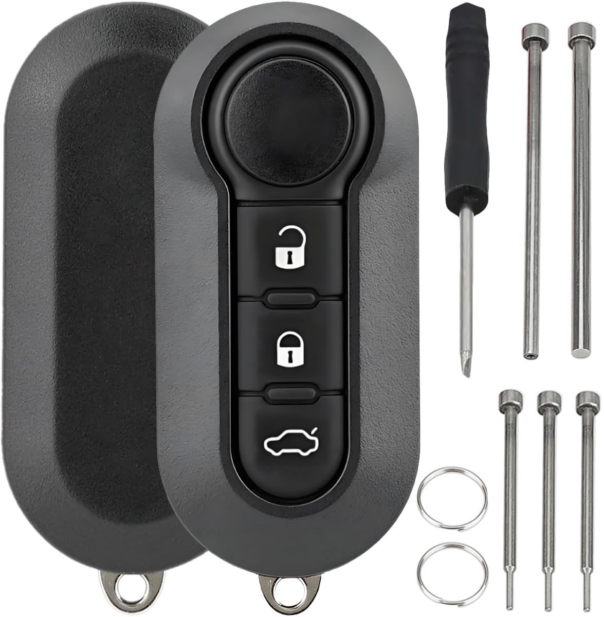 Dailygoods - Autosleutel Shell voor Diverse Modellen - Vervangende Sleutelhanger Accessoires