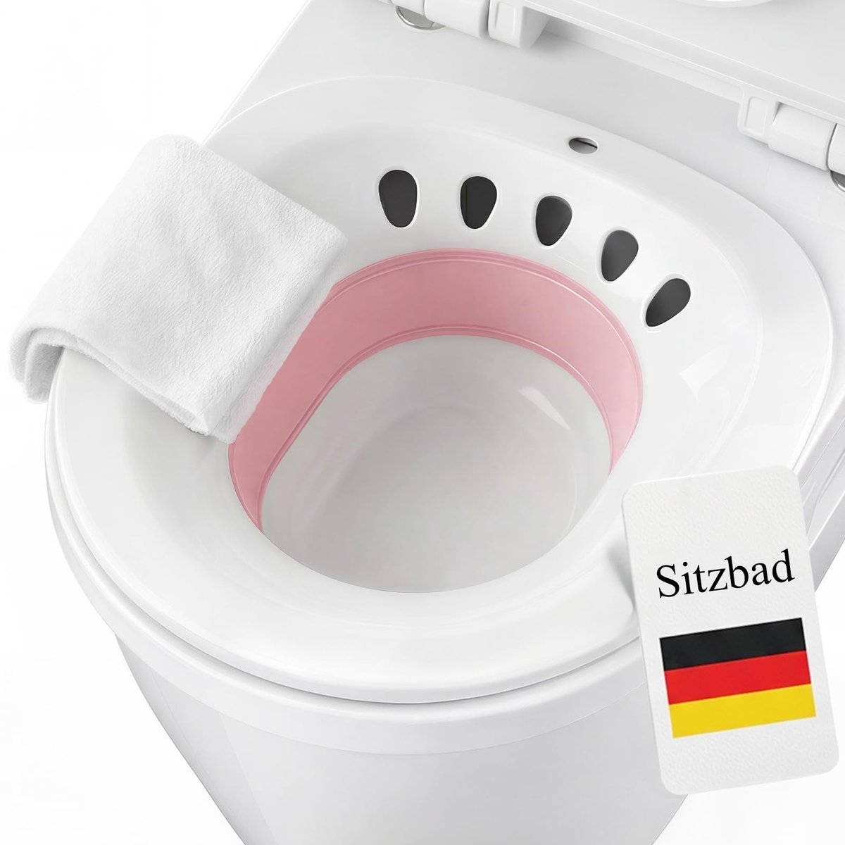 Dailygoods- Zitbad Ergonomisch Ontwerp - Opvouwbaar - Verzorging voor Intieme Hygiëne - Geschikt voor de meeste Toiletten - Hoogwaardige Materialen - Hygiënisch en Ruimtebesparend - Bidet