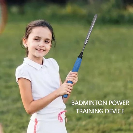 Badminton Trainer - Swing Trainer - Slag Oefenen - Verstelbaar Gewicht - 38.9 cm - Blauw — afbeelding 3