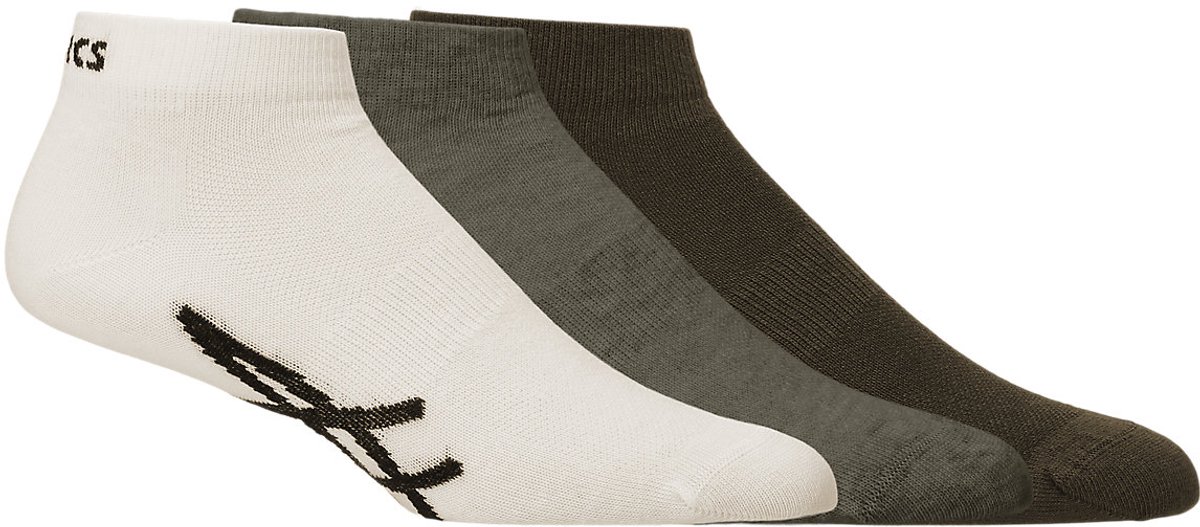 ASICS Sport 3 Pack Ankle Sock Sokken 47-49 Mantle /Birch/ Stone 3-Pack Training Groen
