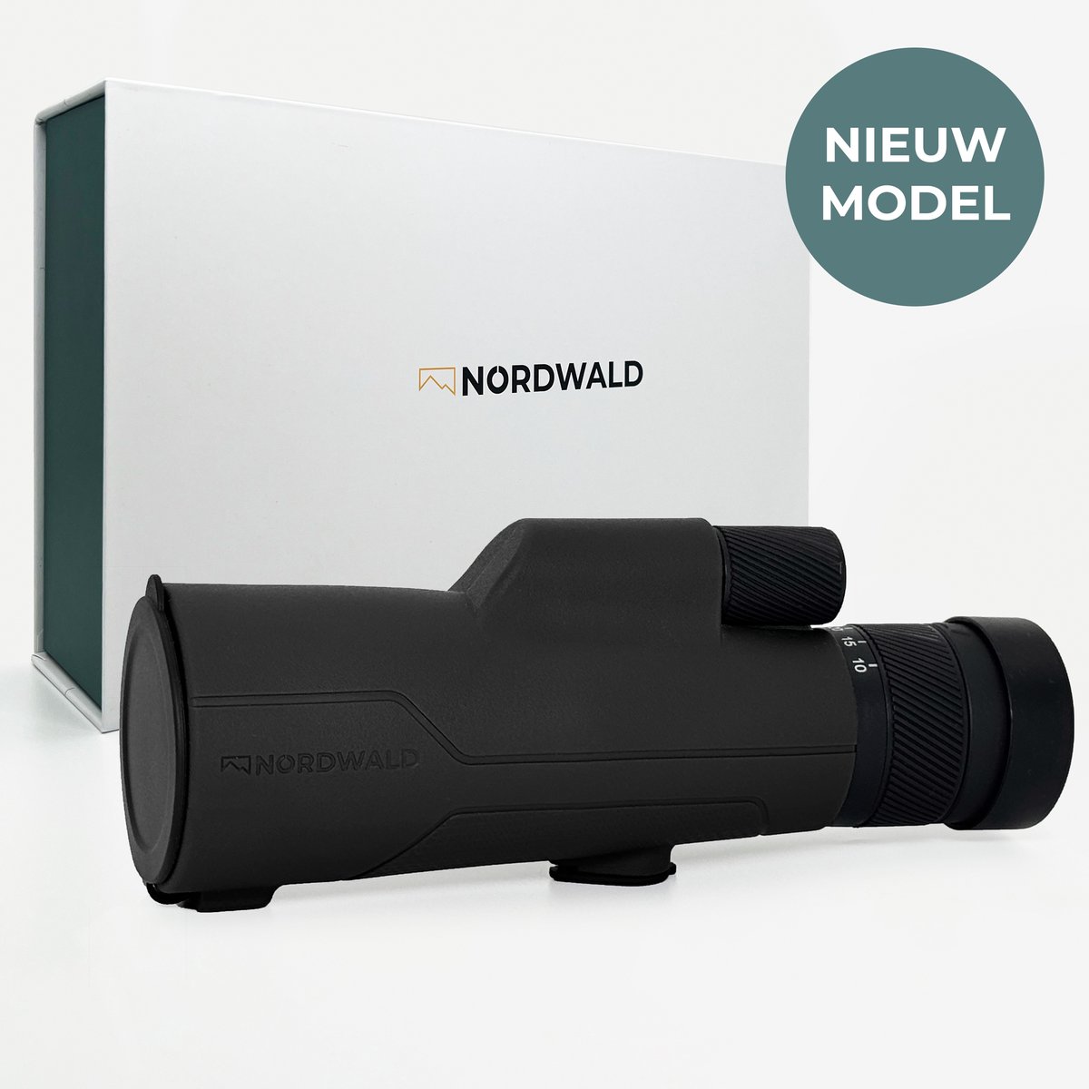 Nordwald Monokijker 10-30x50 - Zwart -IPX7 Waterdicht - Gasgevuld