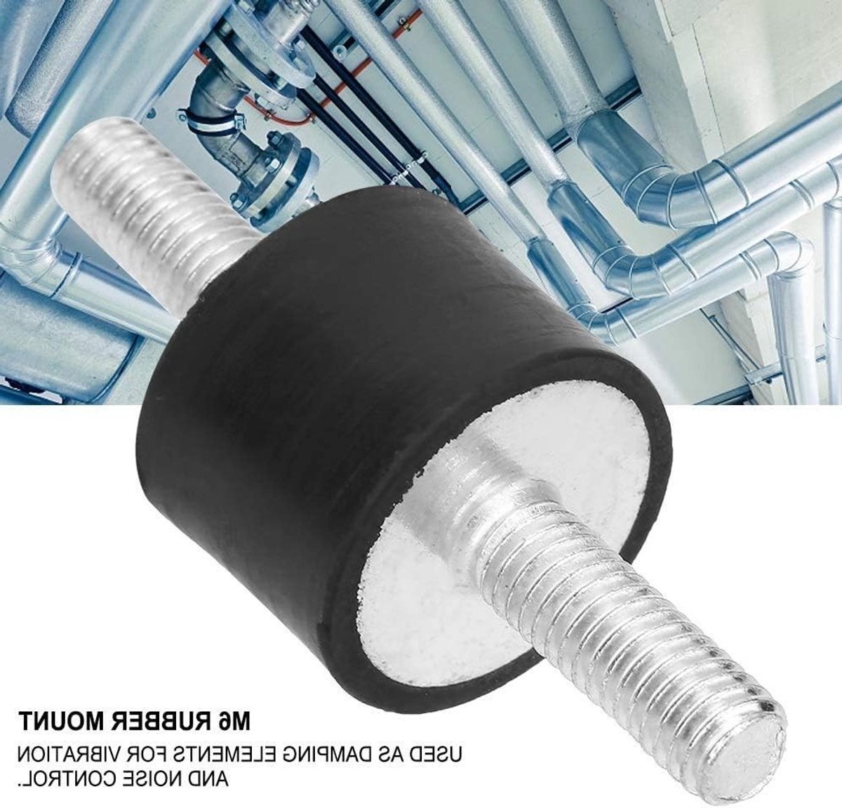 Rubber Lagers en Schokdempers voor Auto en Boot - 4 Stuks M6 Antivibratie en Geluidsisolatie