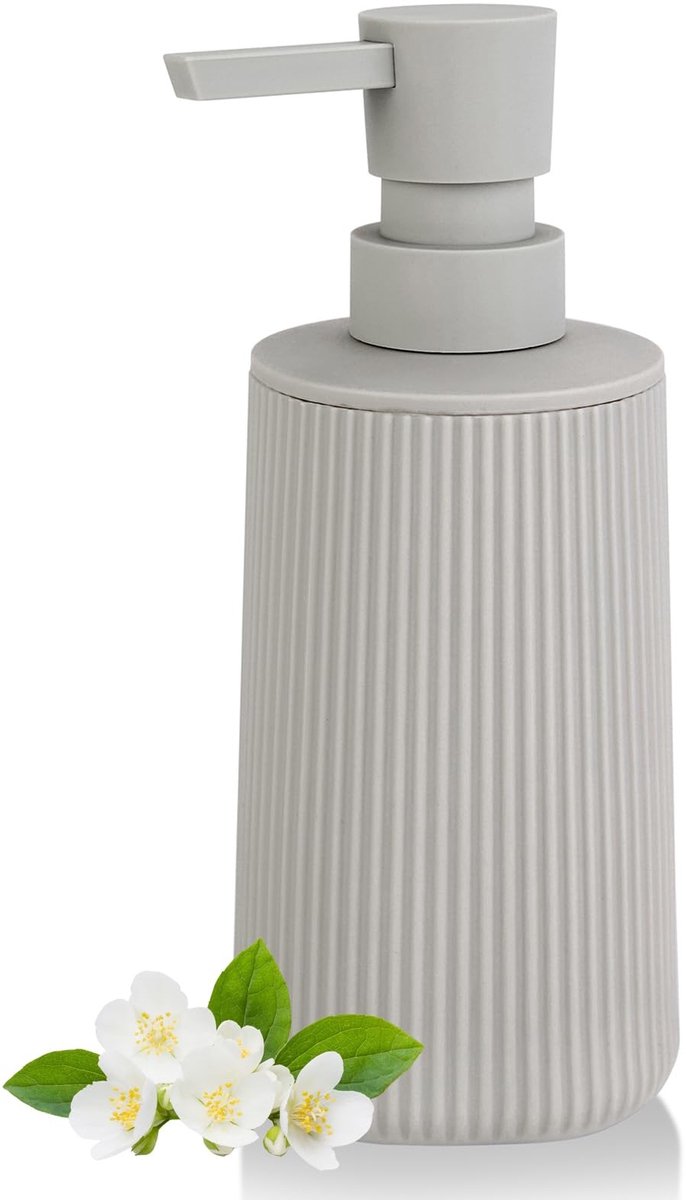 Dailygoods- Zeepdispenser Modern - Navulbare Handzeep Dispenser - Kunststof - 250ml Inhoud - Voor Badkamer/Keuken - Eenvoudig Bijvullen/Reinigen - Zeeppomp