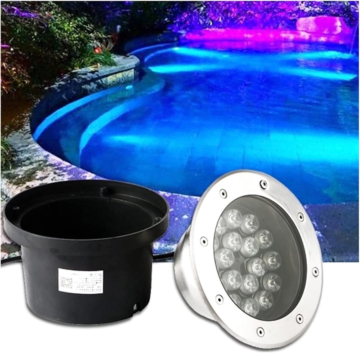 Inbouwspot Achtertuin - Onderwater Spot - Vijver Verlichting - IP68 Waterdicht - 3W - Paar