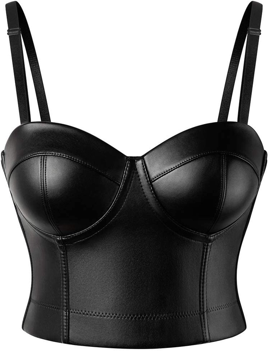 Dailygoods- Korset Volledige Borst - Dames Steampunk/Gothic - Vintage Faux Leder - Sexy Bustier - Comfortabel Draagcomfort - Maten S-6XL - Corsage