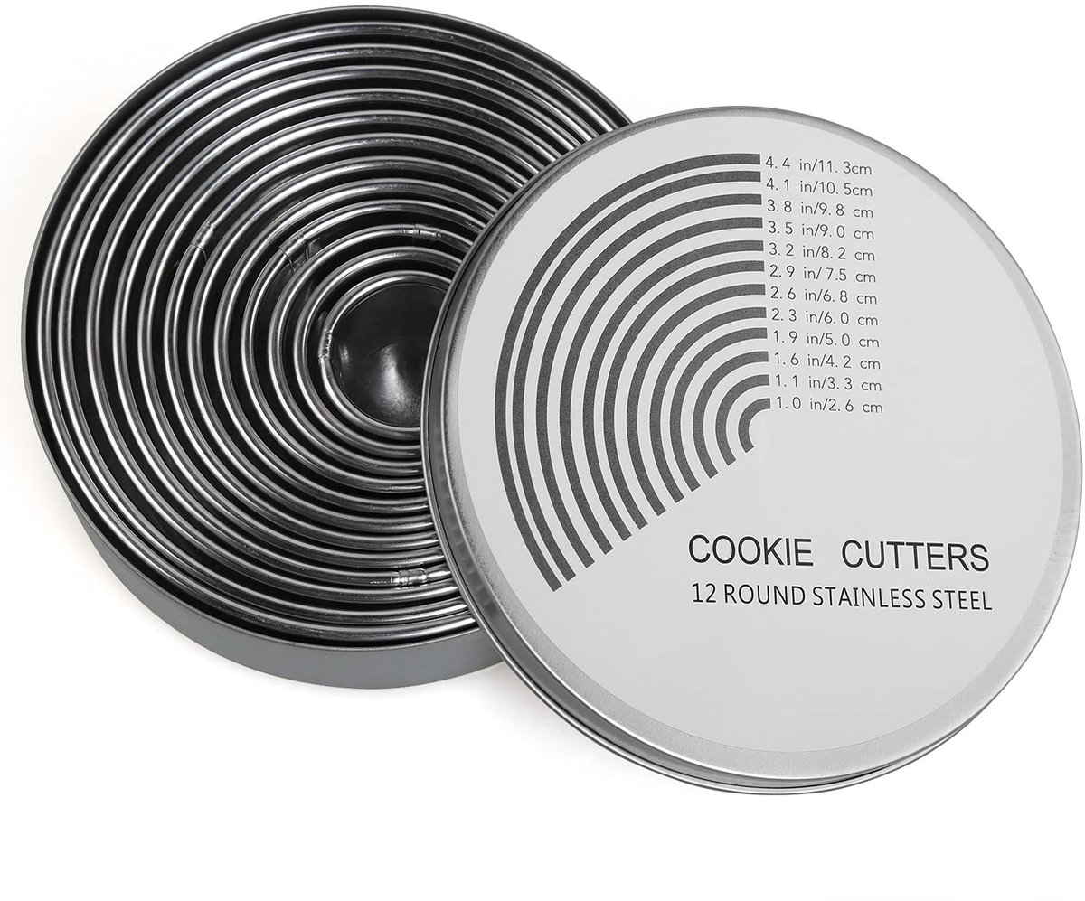 Dailygoods - Roestvrij Stalen Uitsteekvormen Set - 12 Stuks voor Koekjes en Taarten