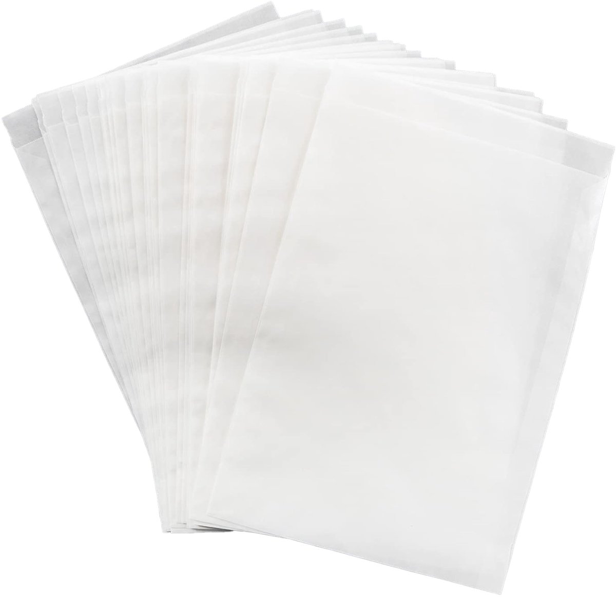 Solidchoice- Papieren Zakjes 25 Stuks - Licht Transparant - Kraftpapier - Cadeauzakjes - Verpakking voor Zaden/Koekjes - 16,2 x 23 cm - Duurzaam Papier