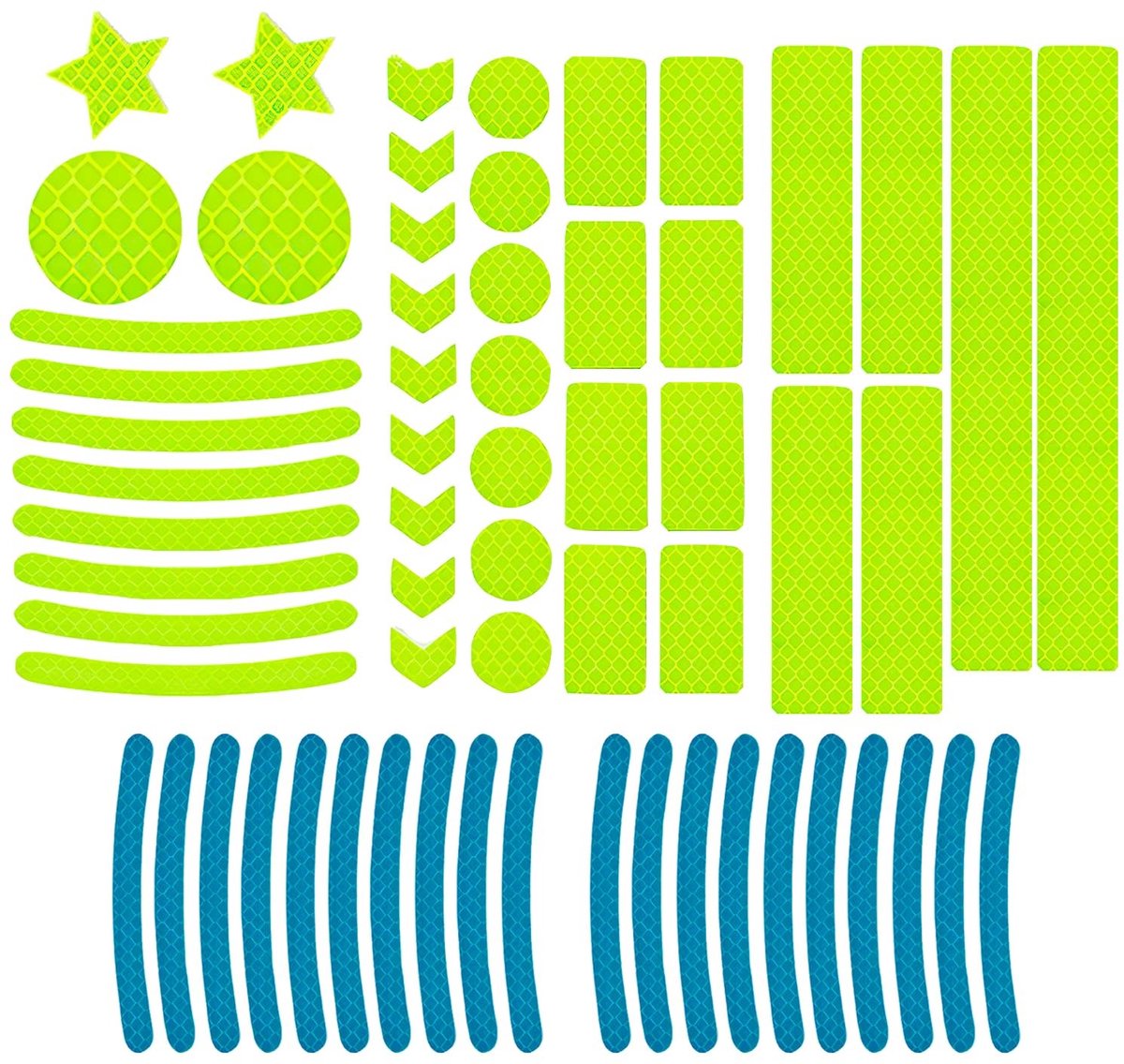 Dailygoods- Veiligheidsreflecterende Tape 62 Stuks - Waterdichte