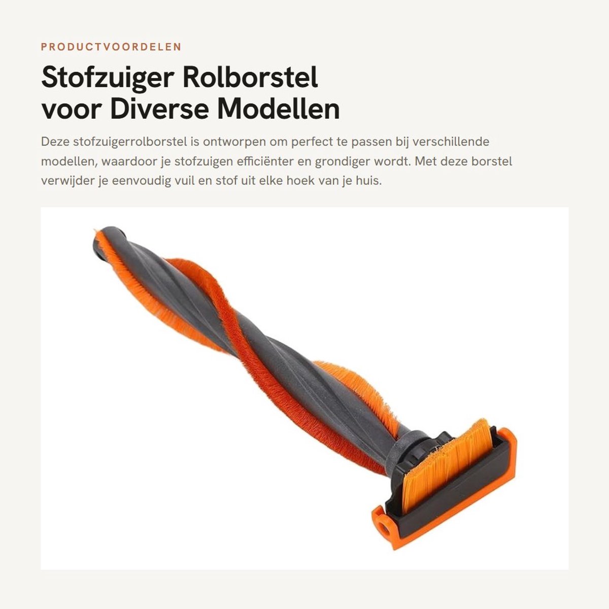 Solidchoice- Rolborstel Universeel - Stofzuiger Borstel Miele - Stofzuiger Borstel Philips - Accessoires - Borstel Gereedschap - Reiniger - Stofzuigerborstel