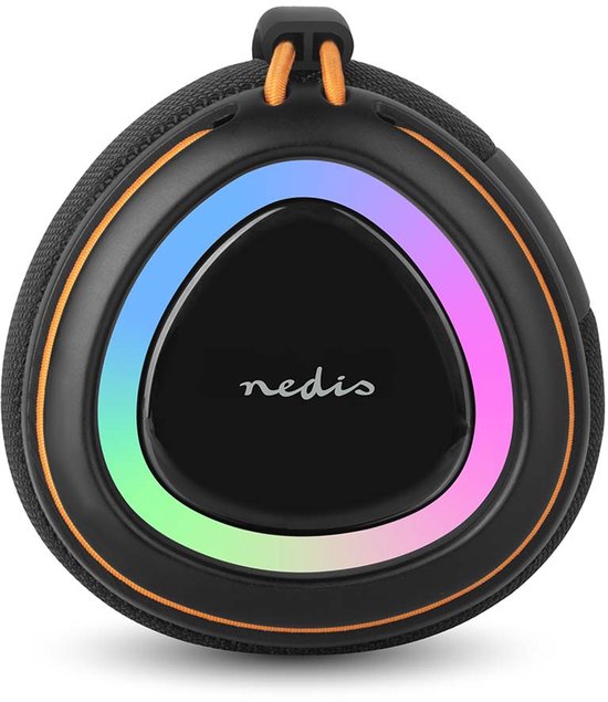 Nedis Bluetooth-Speaker - 360 min - Handheld Ontwerp - 40 W - Mono - Buitenshuis / Home / Portable - Oranje / Zwart van Nedis — afbeelding 2