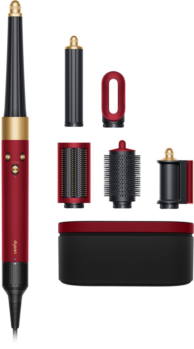 Dyson Airwrap i.d. Straight + Wavy Red Velvet/Goud