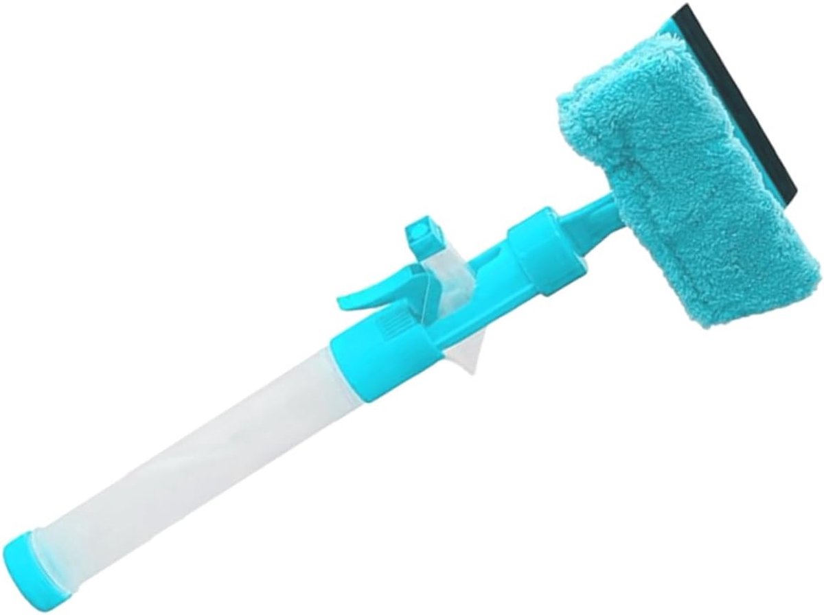 Raam Reinigingskit - Schoonmaakgereedschap - Glazen Oppervlakken Wassen - 3-in-1 Functionaliteit - 41.5 cm - Blauw