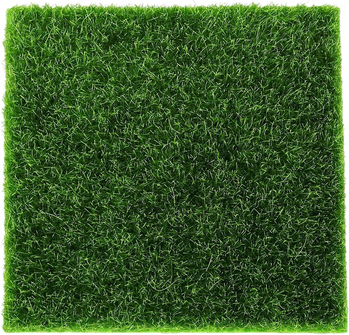 Miniatuur Kunstgrasmat - Hobby Gras - Modelbouw Decoratie - Realistisch Uiterlijk - 15x15 cm - Groen