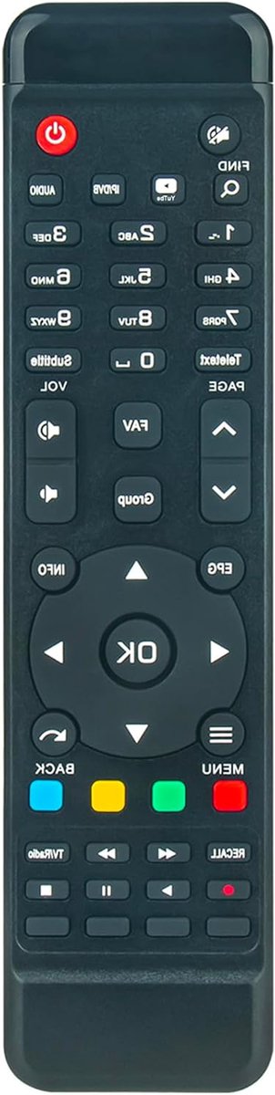 Afstandsbediening - Universele controller - Ontvanger bedienen - Directe werking - Infrarood - Zwart