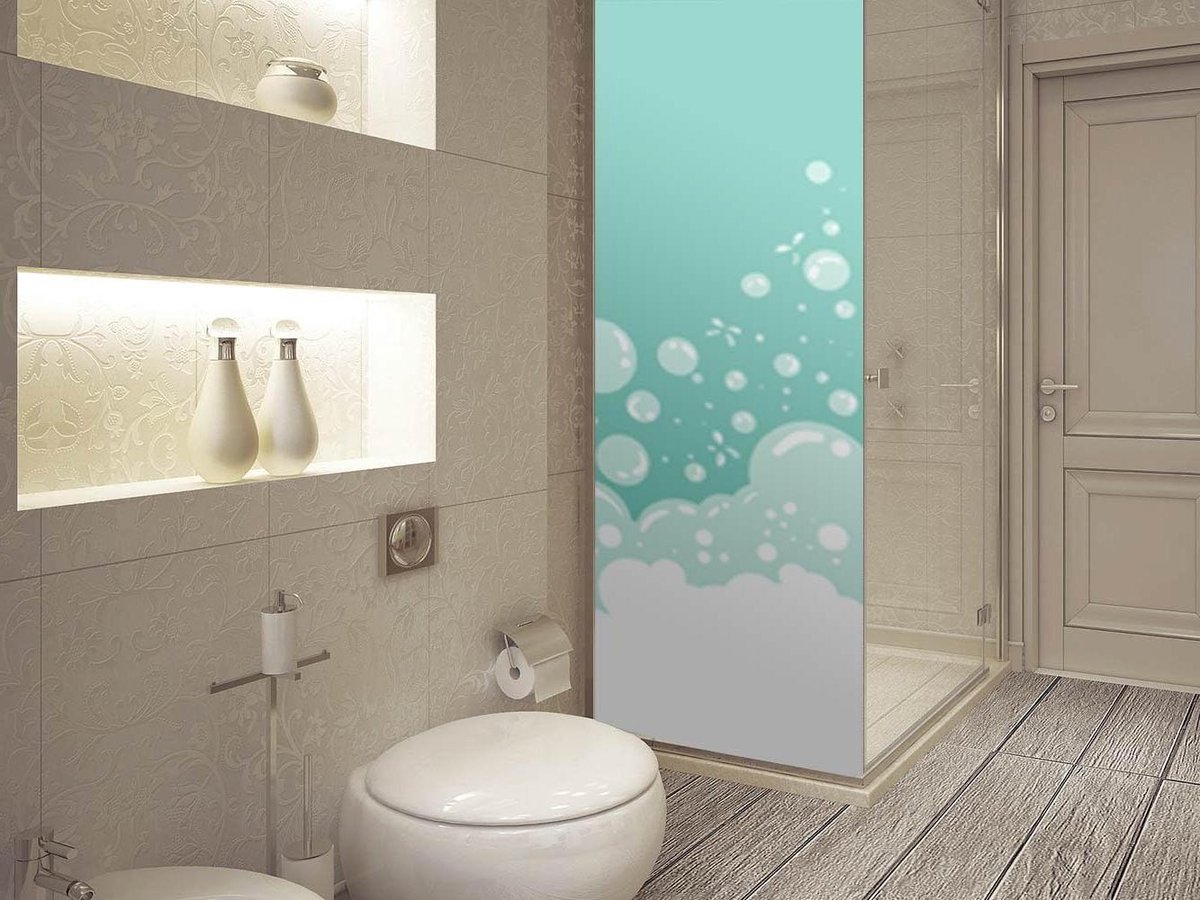 Douchecabine Vinyl - Decoratieve Stickers - Badkamer Decoratie - Verwijderbaar Special Vin