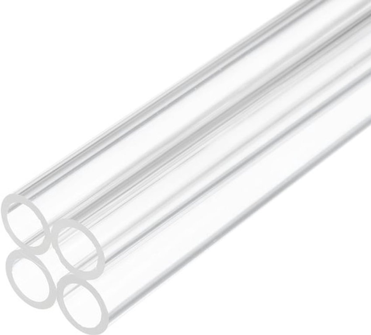 14 inch Duidelijke Plastic Rigid Buis 10mm x 14mm (3/8" x 9/16") Acrylbuis Ronde Polycarbonaat Buis, [voor Loodgieterij, Hydraulica, Aquarium, Doe-het-zelf] - 4 Pack